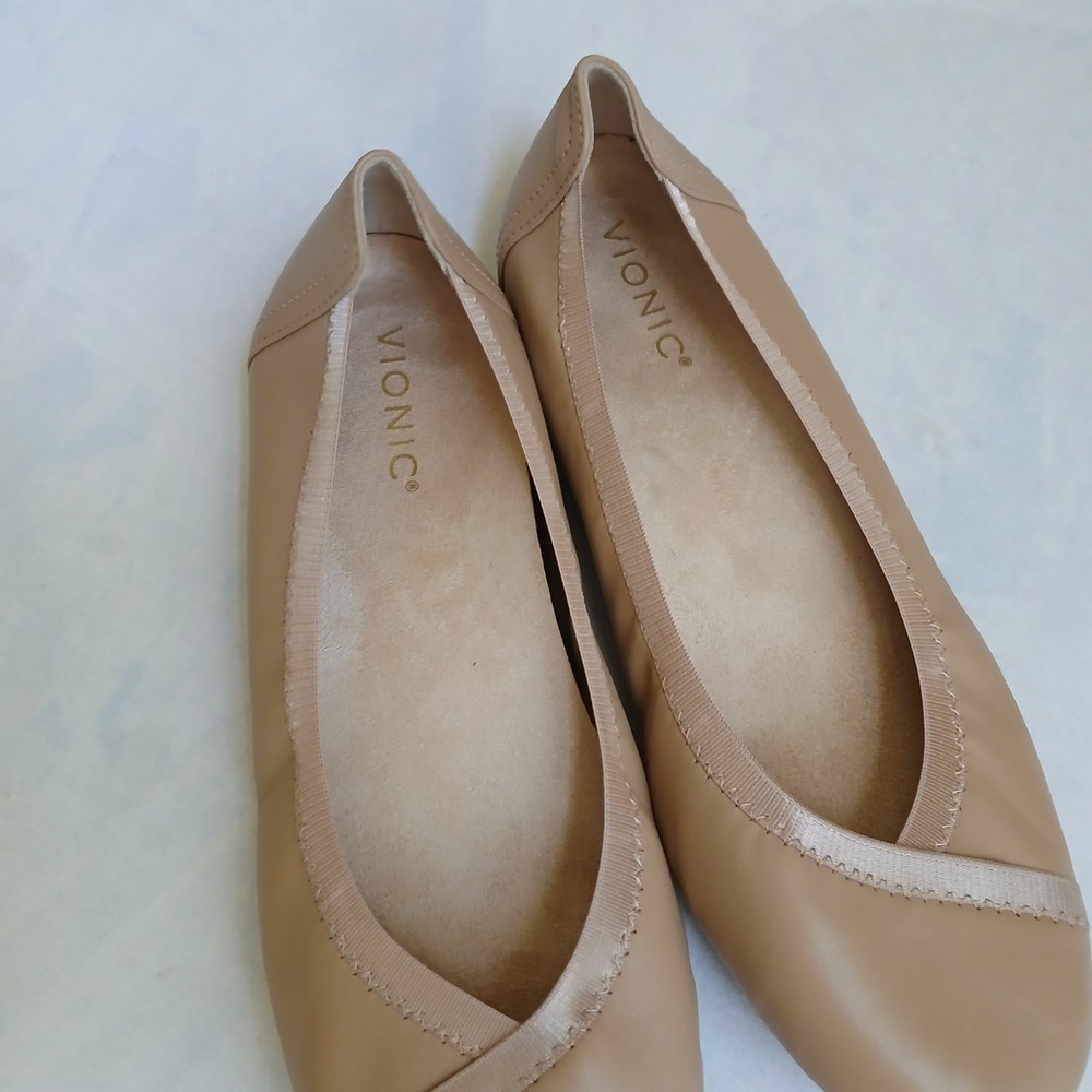 Vionic Tan Flats - Picture 4 of 11